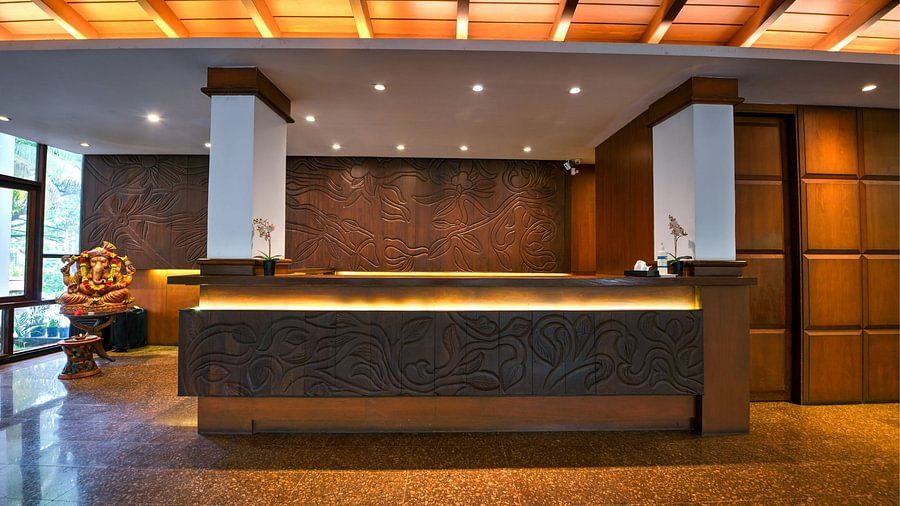 reception area of Hotel Sentinel in Port Blair