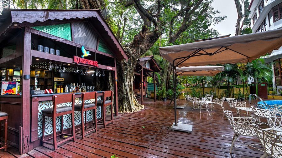 exterior of aqua - our poolside bar in Port Blair