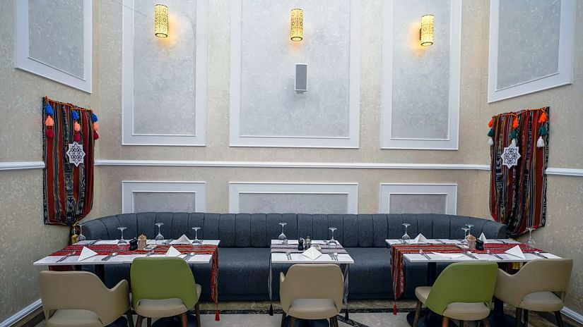 Rectangle style seating arrangement inside a conference hall Hall - La Maison Hotel, Doha
