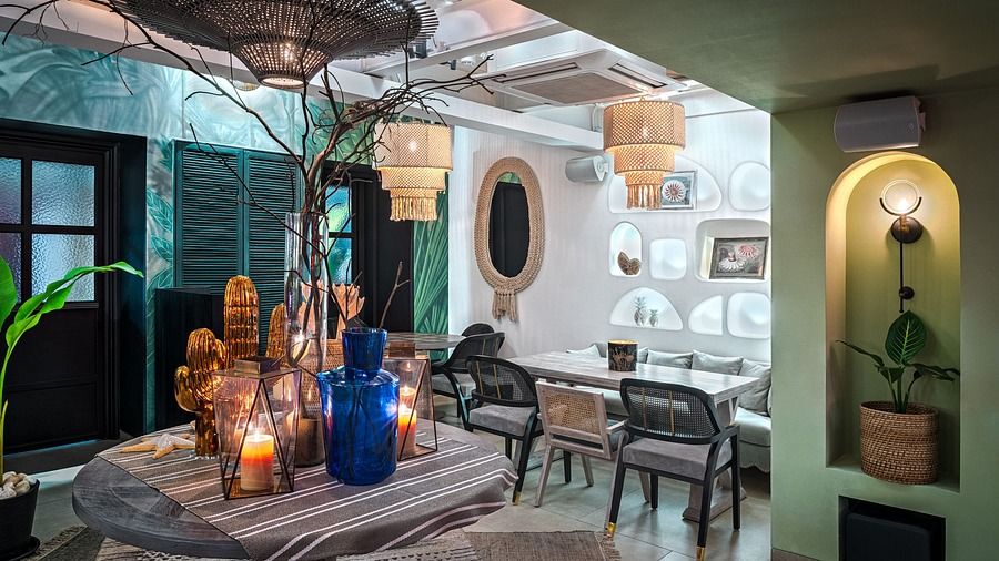 interior of a restaurant in Goa