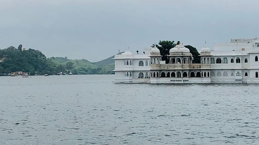 Side view of Taj Lake Palace - Udaipur