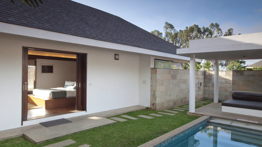 Backside view of Estate Villa with Private Pool in Chikmagalur - The Serai, Chikmagalur.