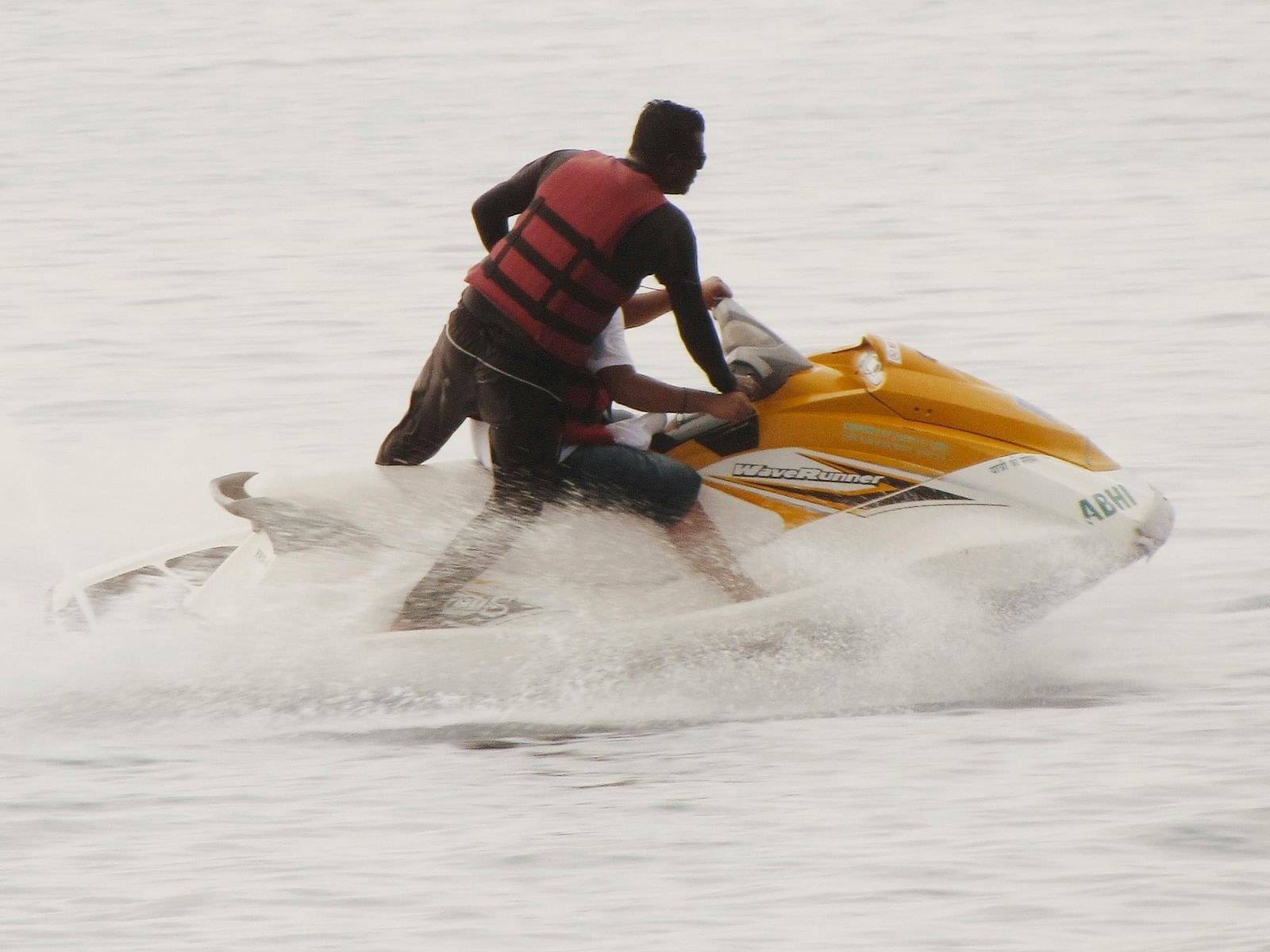 An image of a person enjoying a speed boat ride