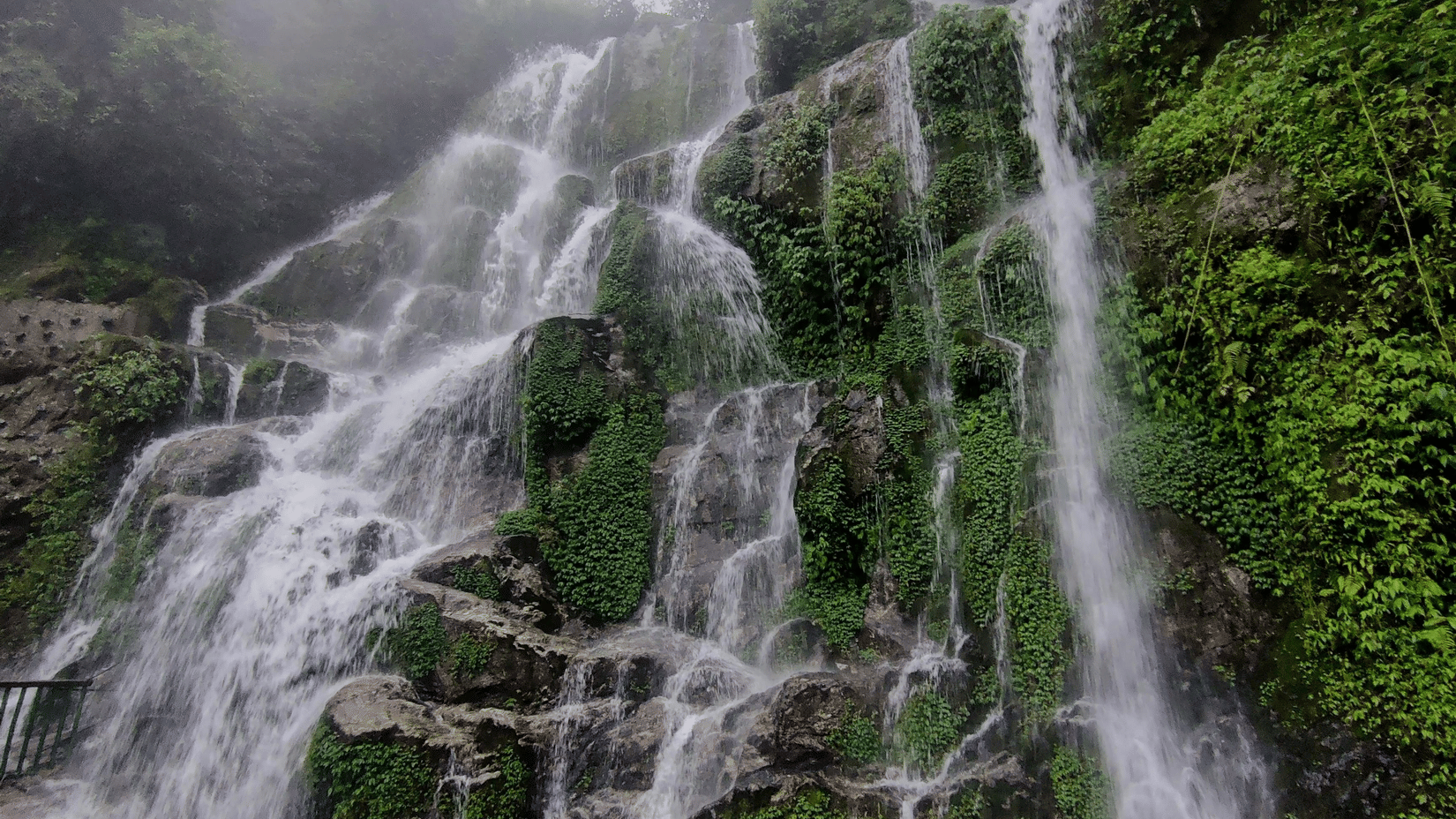A view of Bakthang waterfalls