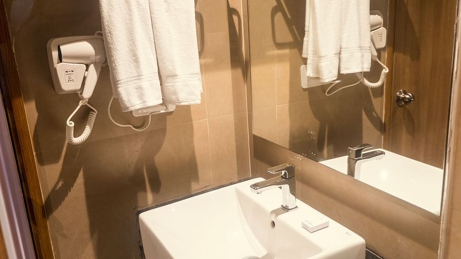 vanity area of a washroom of Deluxe Room at 