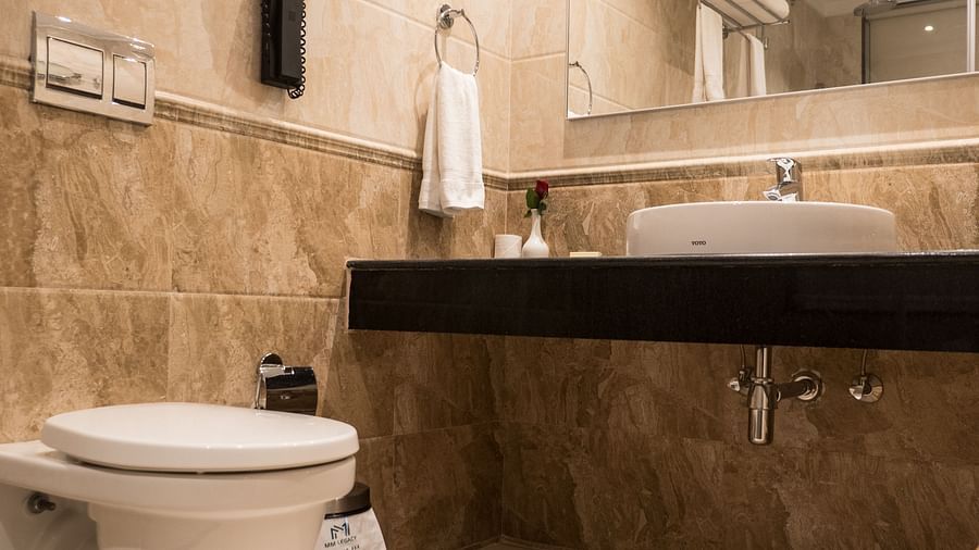 vanity area of Premium Room of MM Legacy, Kanchipuram