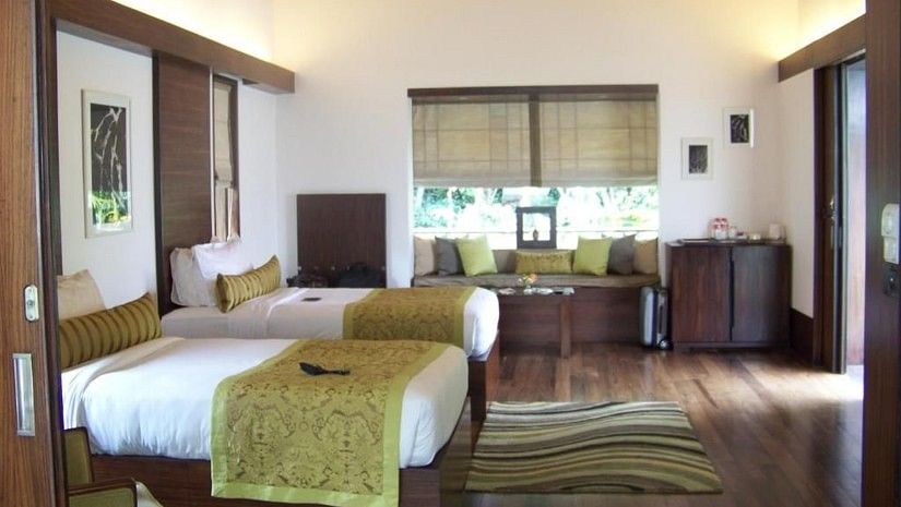 Twin beds in one of the rooms of our Estate Pool Villa 