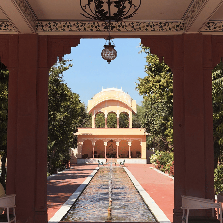 Baradari - Outdoor Dining at Umaid Palace Dausa- Heritage Resorts Near Jaipur