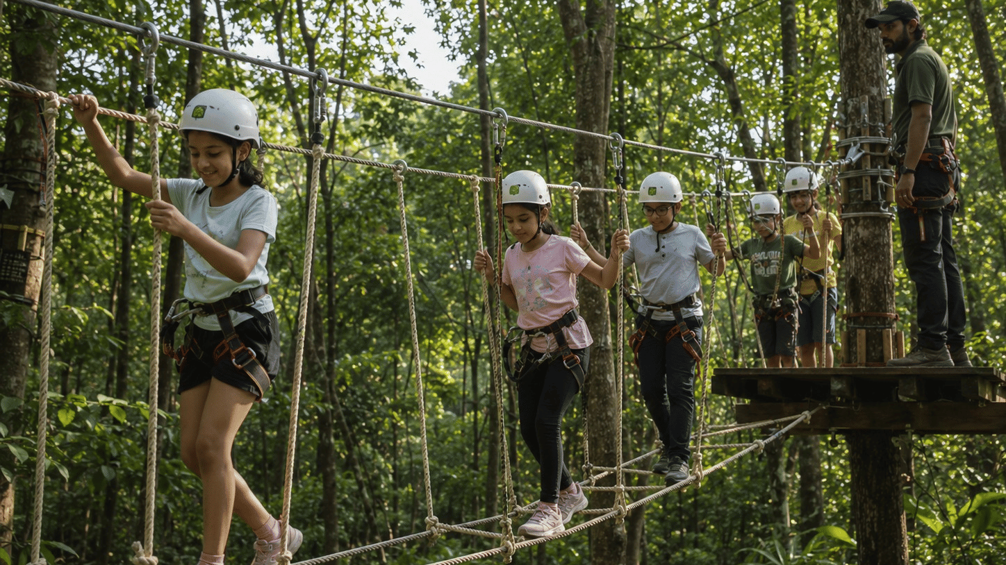 Outdoor school trip destination near Mumbai students Nature Trails Durshet Khopoli