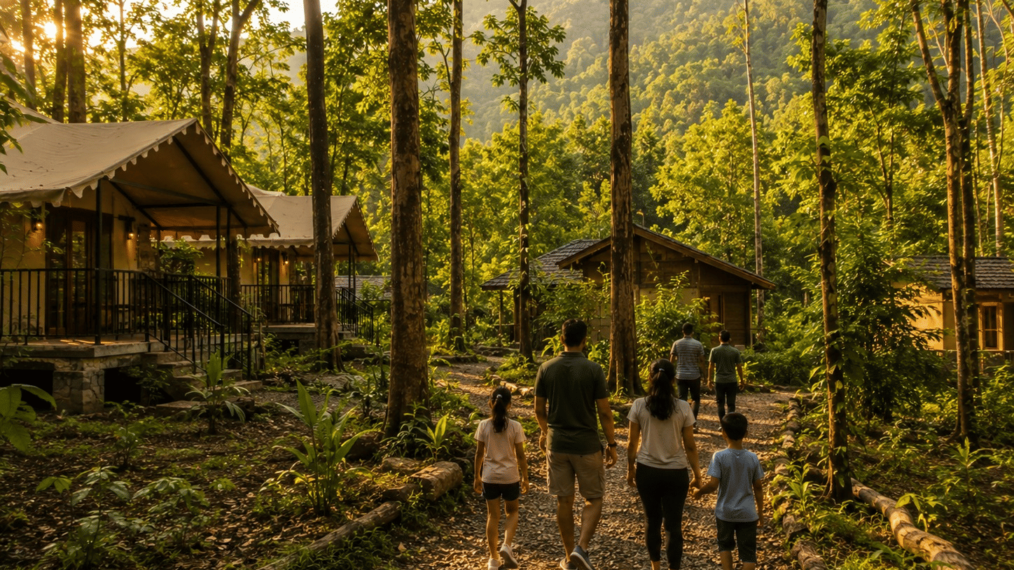 Resort near Imagicaa Khopoli with outdoor adventure Nature Trails Durshet Forest Lodge
