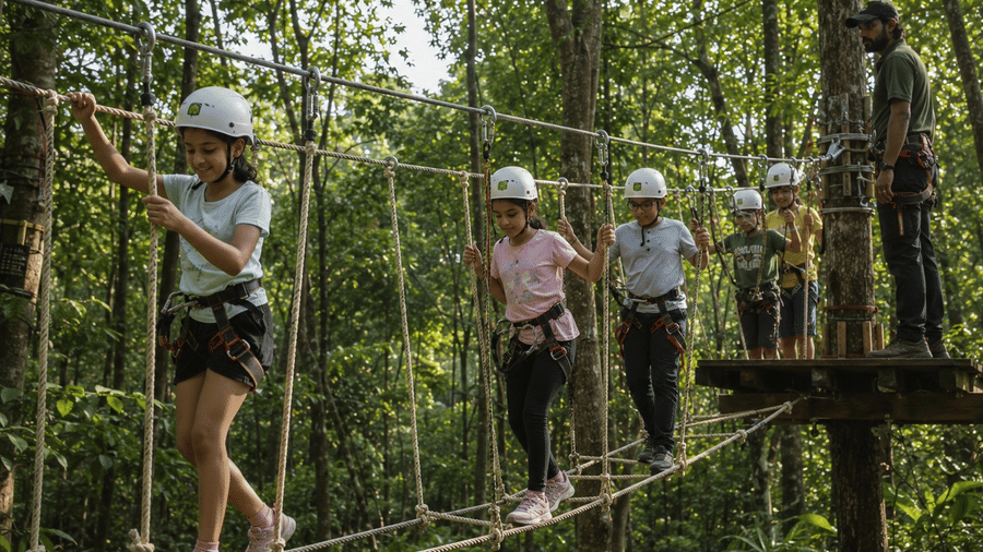Outdoor school trip destination near Mumbai students Nature Trails Durshet Khopoli