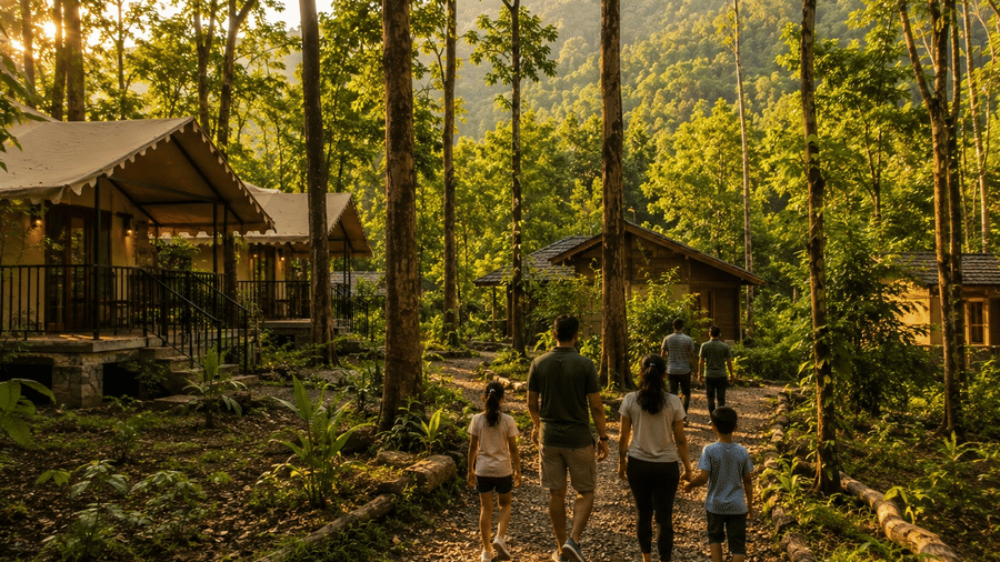Resort near Imagicaa Khopoli with outdoor adventure Nature Trails Durshet Forest Lodge