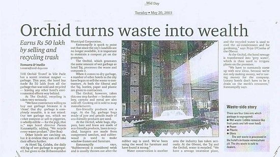 newspaper clip about Waste into Wealth 