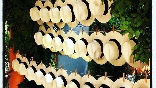 Sombrero Hats hung on a thread - Rhythm Lonavala
