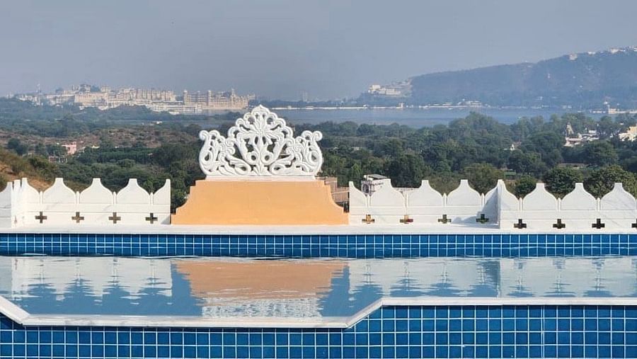 Fateh Vilas - view of the swimming pool during day time