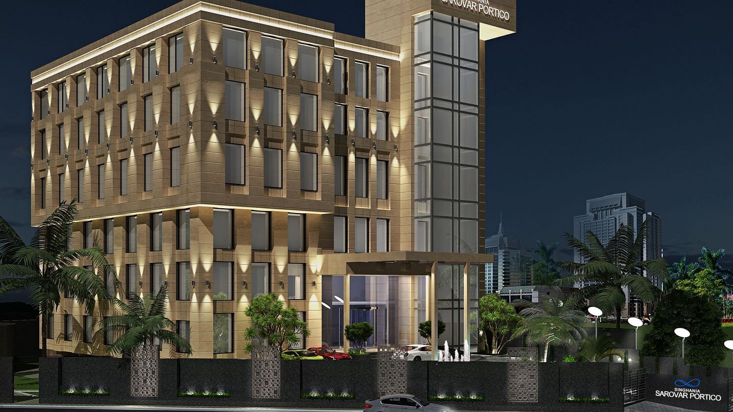Exterior Singhania Sarovar Portico Raipur.jpg