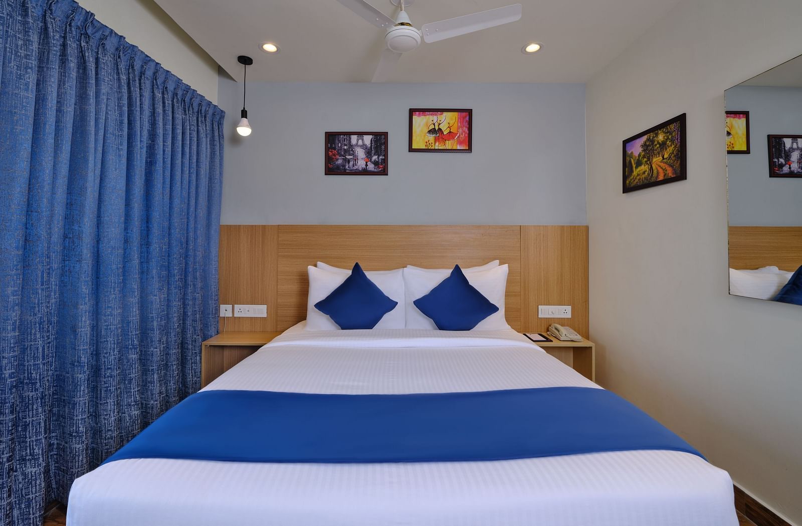 An overview of a room with a double bed at Essentia Premier Hotel, Chennai.