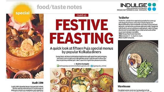 festive feasting newletter