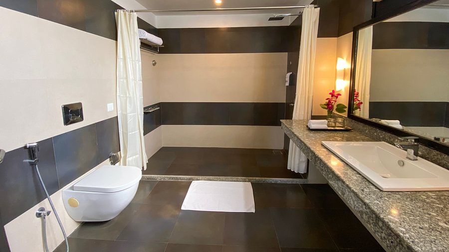 Shower are with sink and toilet - Villa- The Golden tusk
