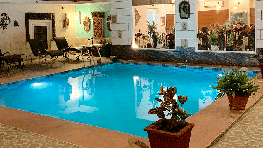 Image of the pool at Suryaa Villa Jaipur