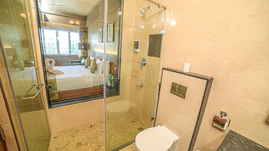 Washroom in the Sunrise Room at Grand Palace, Yercaud