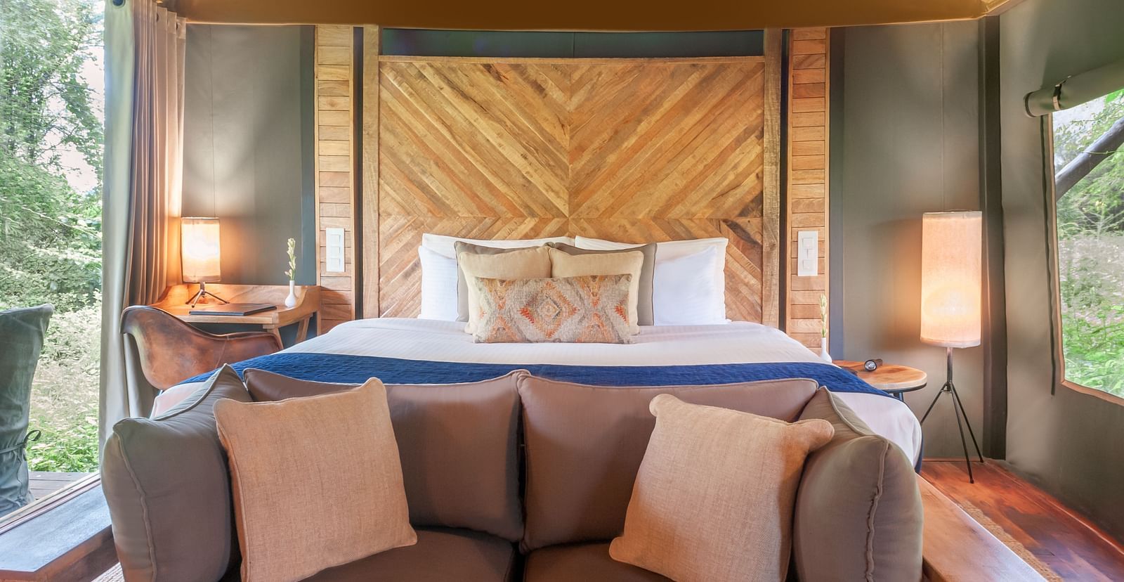 Interiors of the tents at our lodge - Trees N Tigers, Sariska