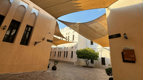 Interiors of a building in Katara