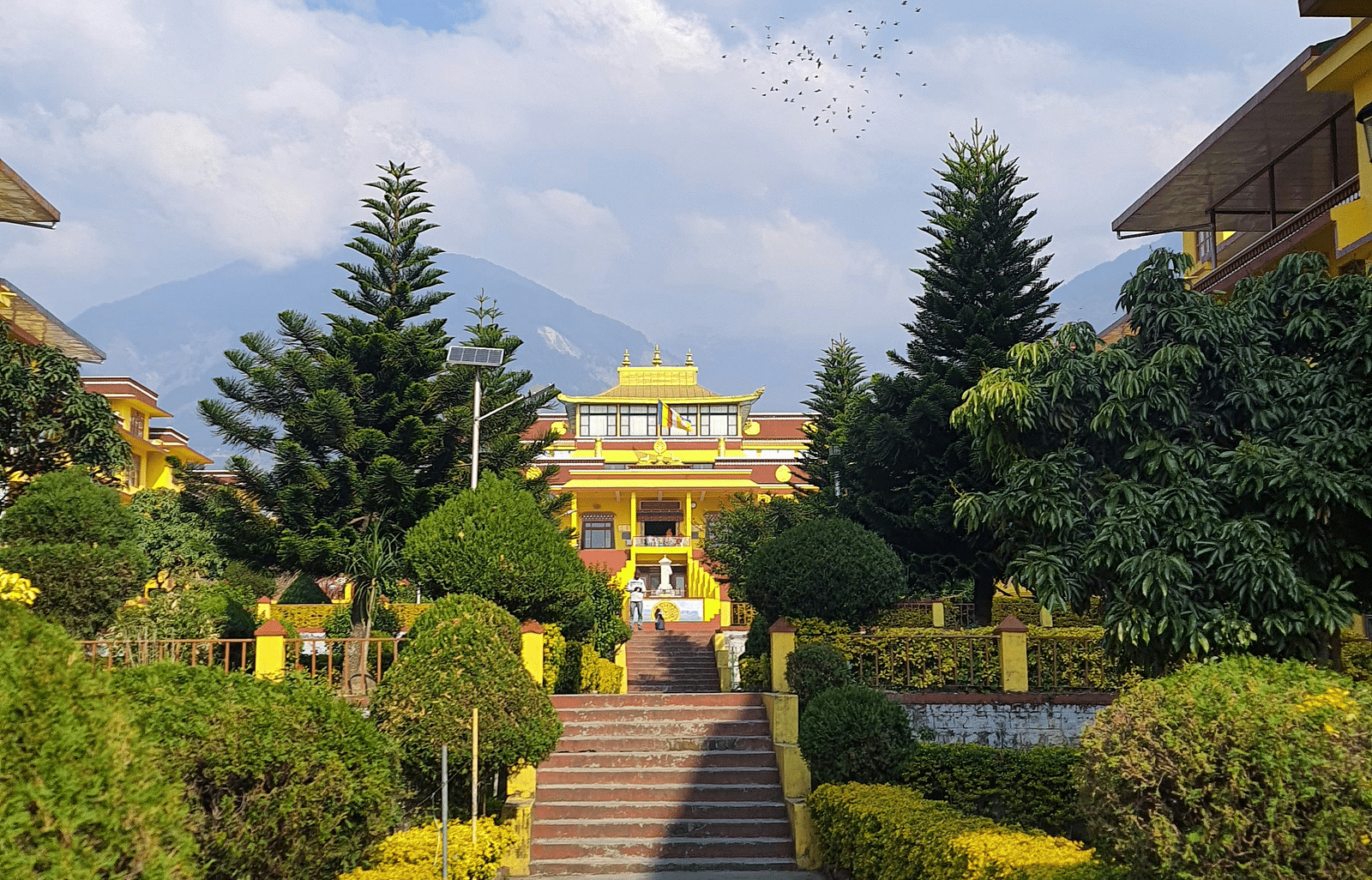 A facade image of monastery