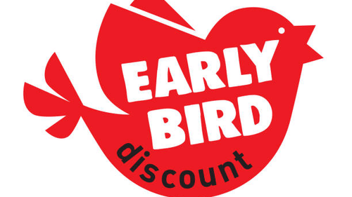 A banner of our Early-Bird offer 4