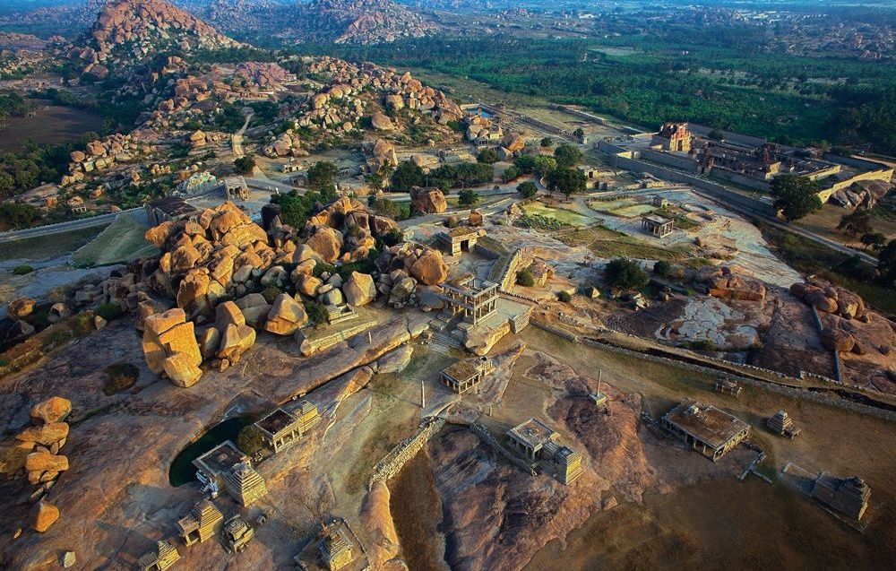 Historic Chandragiri Palace ruins, Vijayanagara architecture.