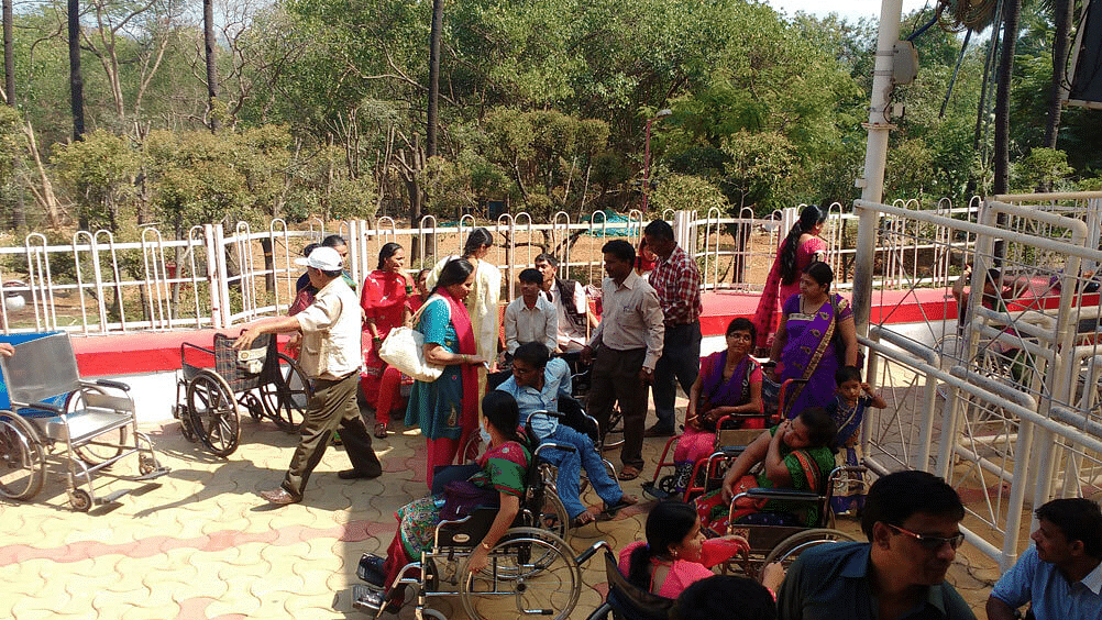 a group of people in wheelchairs during daytime