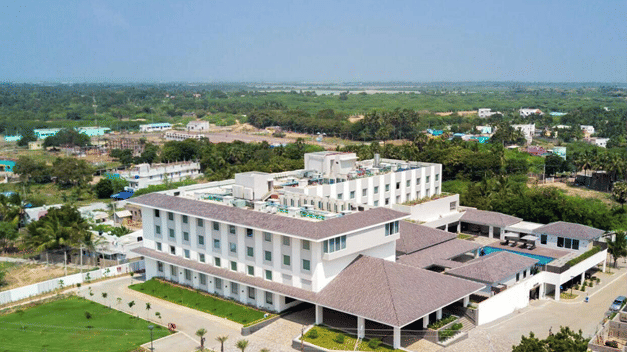 an aerial view of The Residency Towers Rameswaram