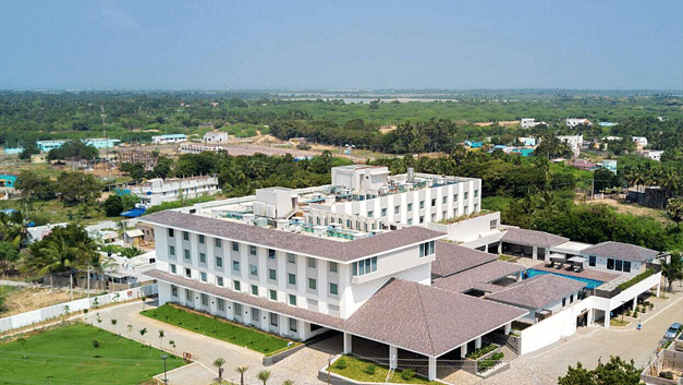 an aerial view of The Residency Towers Rameswaram