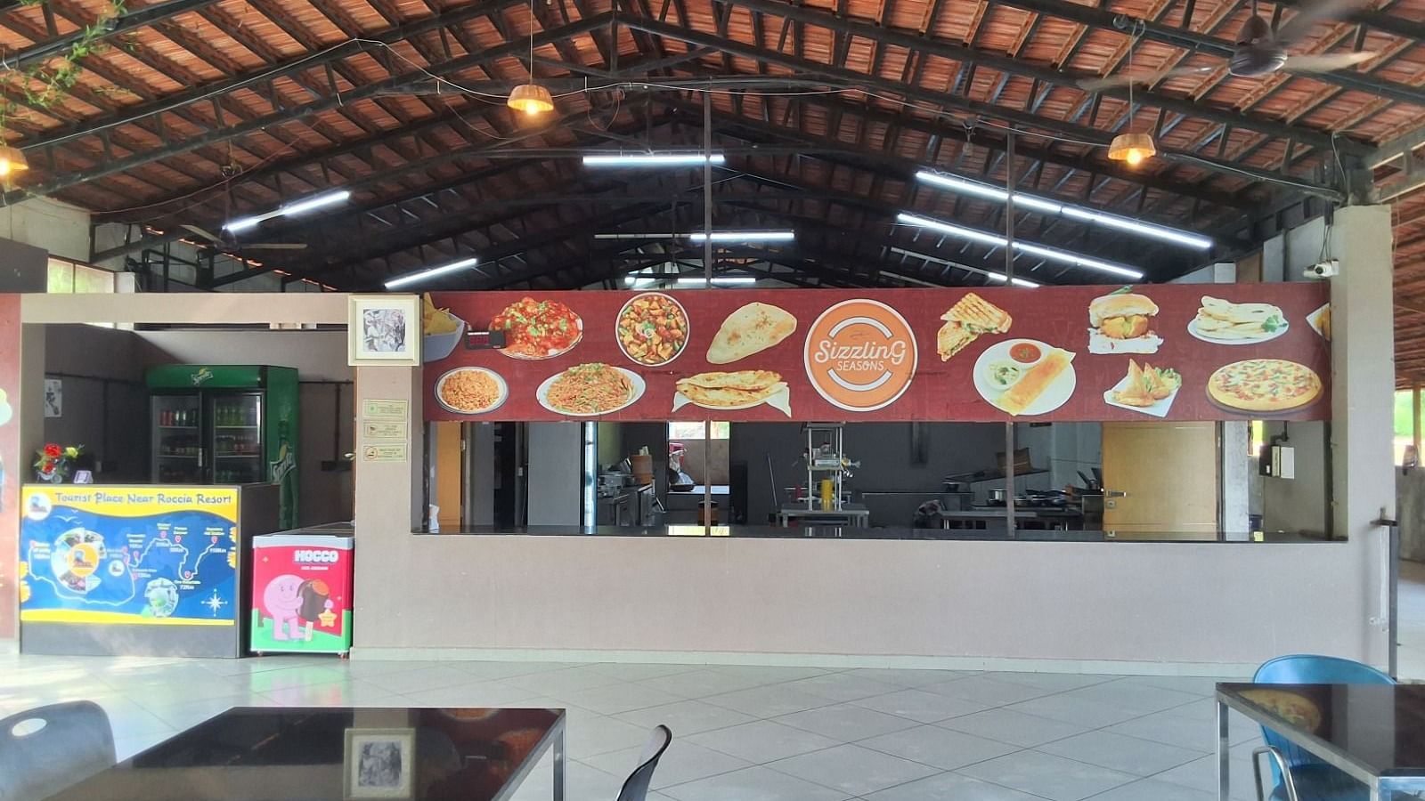 an image of front view of Sizzling Veg Restaurant at VITS Roccia Hill Resort & Adventure Park