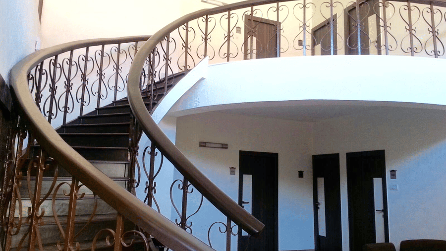 The inside lobby of the  bungalow, one of their accommodation options.