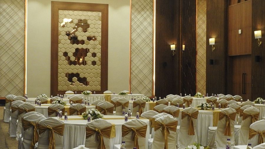 tables in a banquet hall - Hotel Polo Towers, Agartala