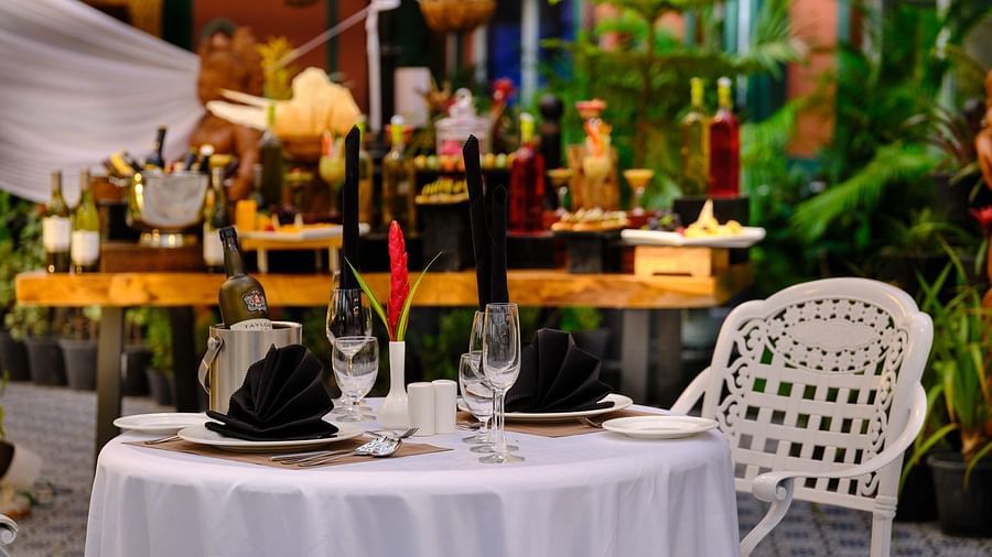 the outdoor seating space for greenhouse - Mayfair Tea Resort, Siliguri 
