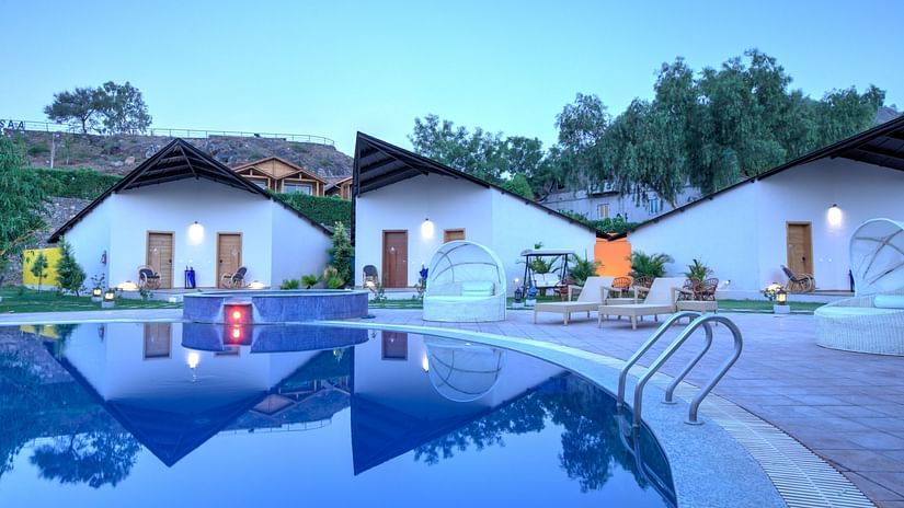 Bamboo saa Resort with pool in Udaipur