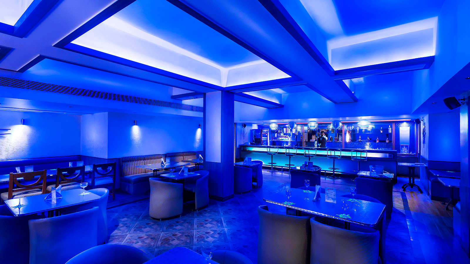 A view of The Cellar at Regency Kanchipuram by GRT Hotels.