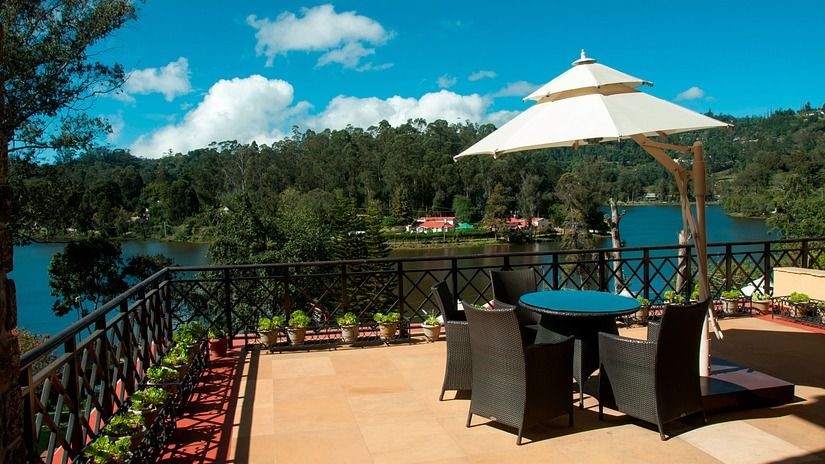 outdoor dining area at The Carlton Kodaikanal 03918