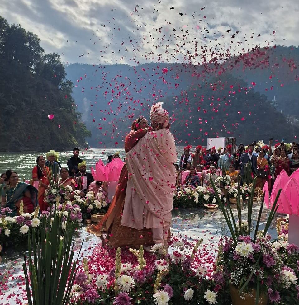 wedding by the ganges