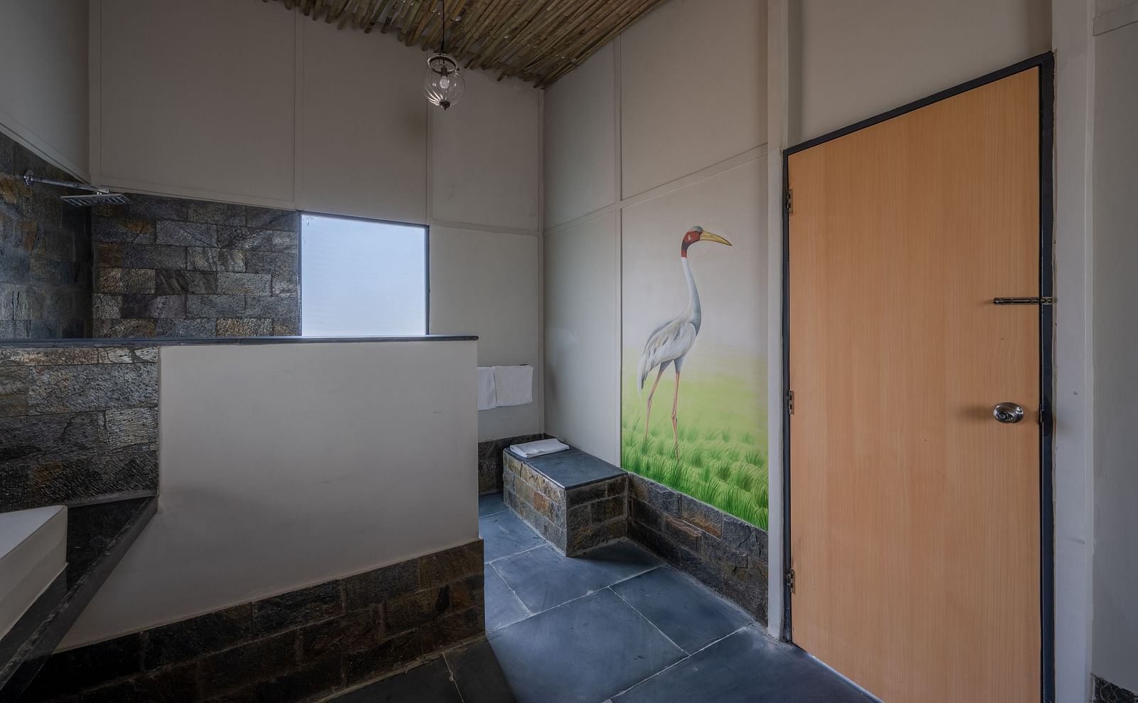 An image of a washroom at the Utsav Camp Sariska