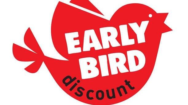 A banner of our Early-Bird offer 4