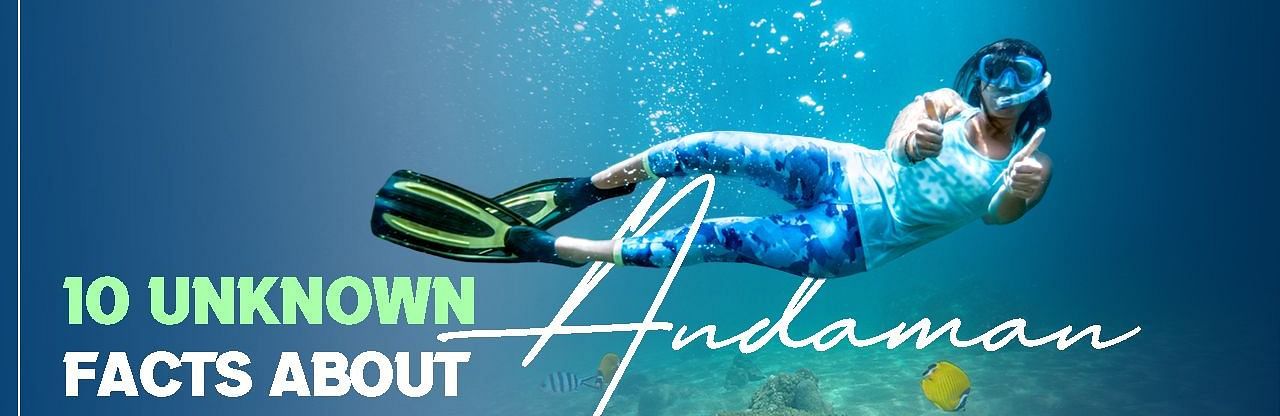 Scuba diver underwater with text , 10 Unknown Facts About Andaman.