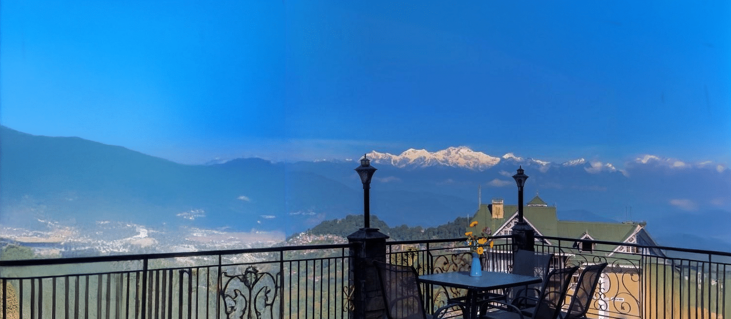 view from balcony