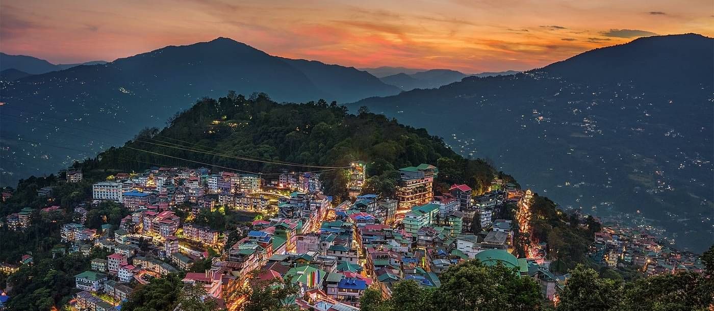 view of mountains at dusk from Summit Namnang Courtyard & Spa