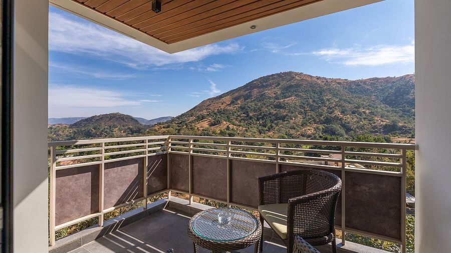 view in the balcony of Suite at Stone Wood Hotel, Kumbhalgarh