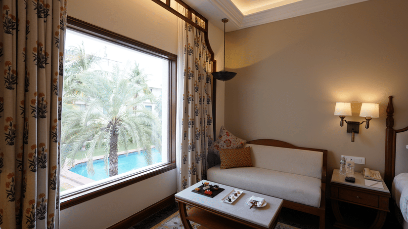 Pool view room at The Ummed Ahmedabad