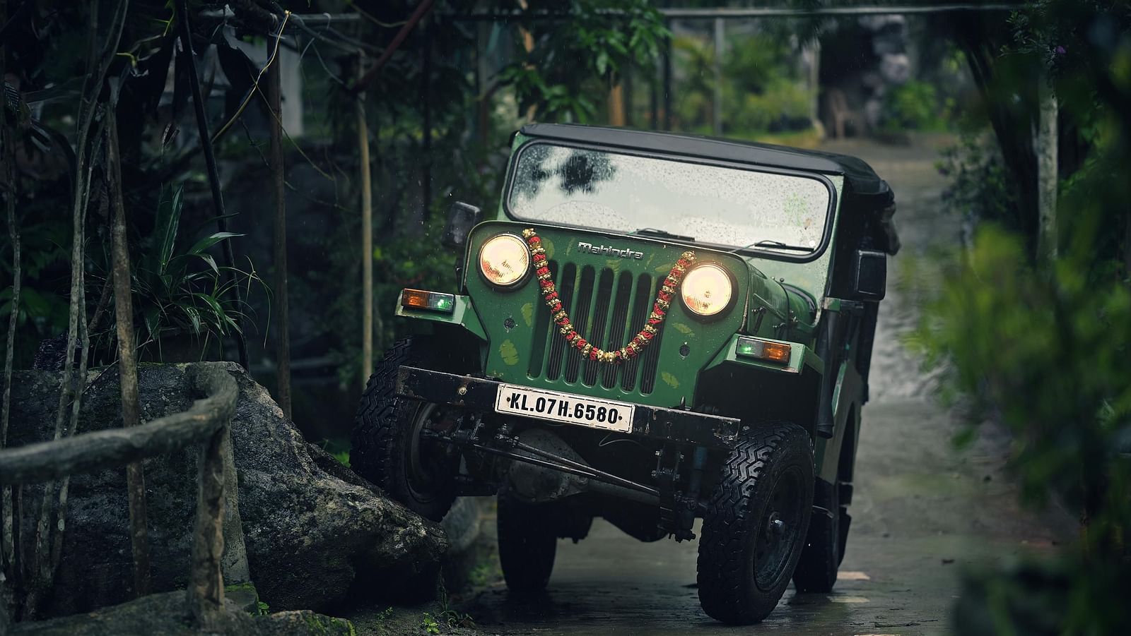 jeep on a rocky road