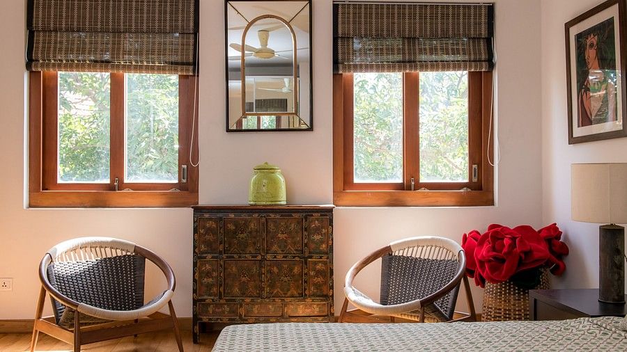 chairs in a bedroom